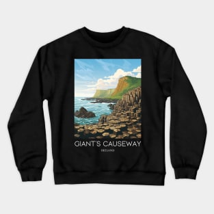 A Pop Art Travel Print of the Giant´s Causeway - Ireland Crewneck Sweatshirt